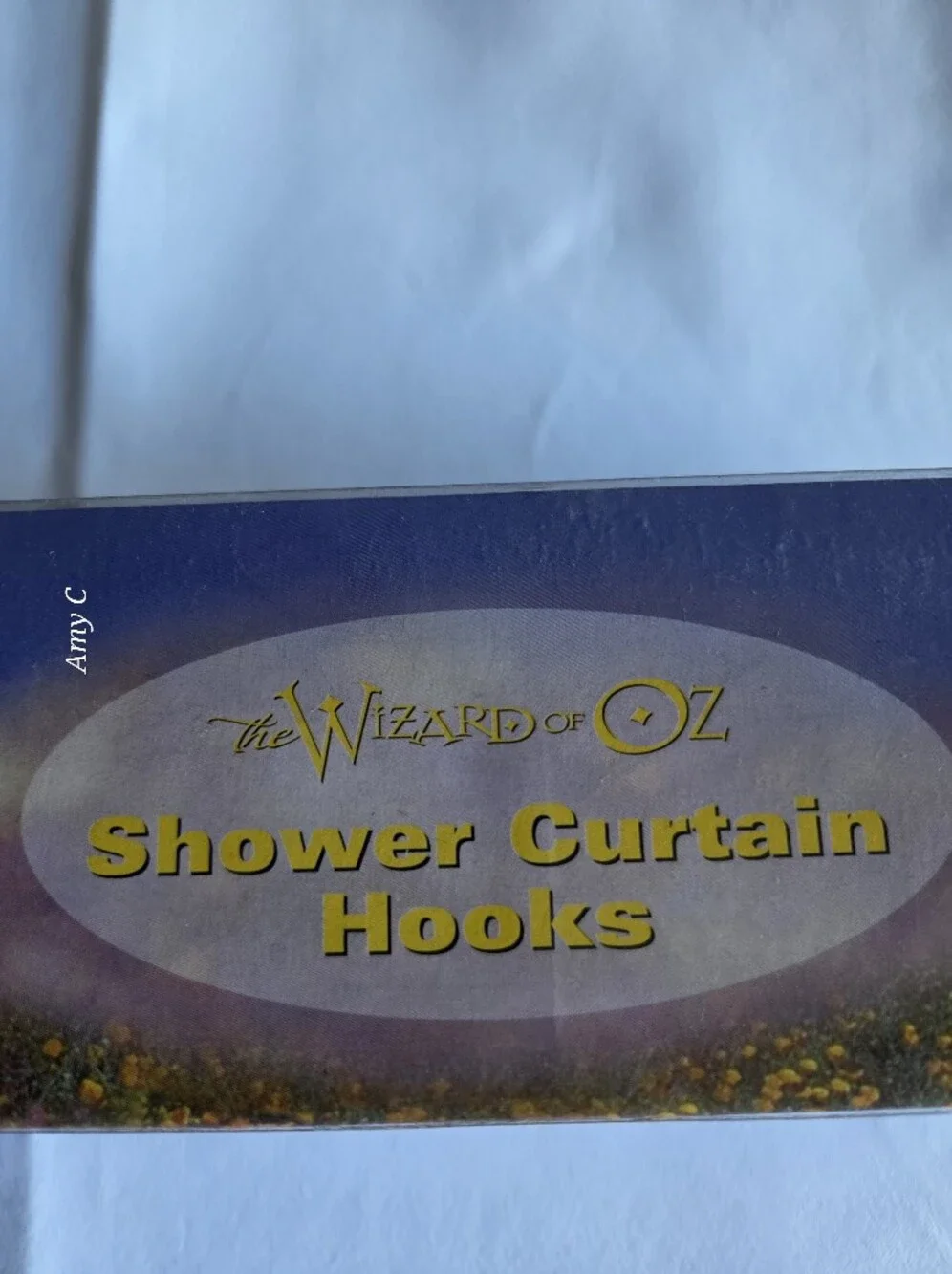The Wizard Of Oz Shower Curtain And Ruby Slipper Shower Curtain Rings/Hooks NWT